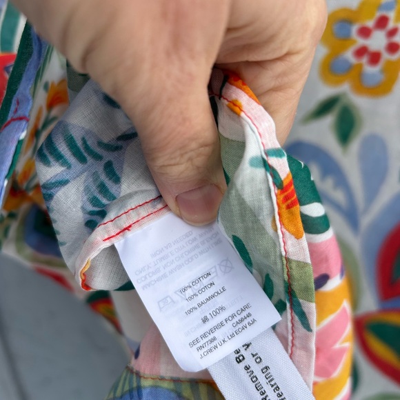 J Crew Ratti Rossignol Cover Up, Size XL - Picture 7 of 8